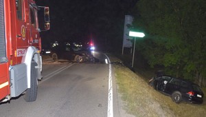 wypadek na trasie Chrzanowo-Woszczele