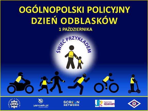 plakat akcji dzień odblasków