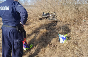 Prostki zatrzymany motocyklista