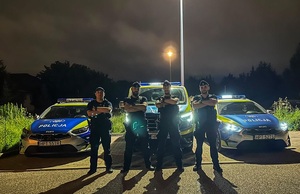 sierż. Paweł Sypytkowski, st. post. Kevin Stępiński, post. Adam Fiodorowicz oraz post. Patryk Godlewski
